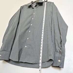 Trumaker Cotton Gingham Vichy Check Button Up Shirt L to XL